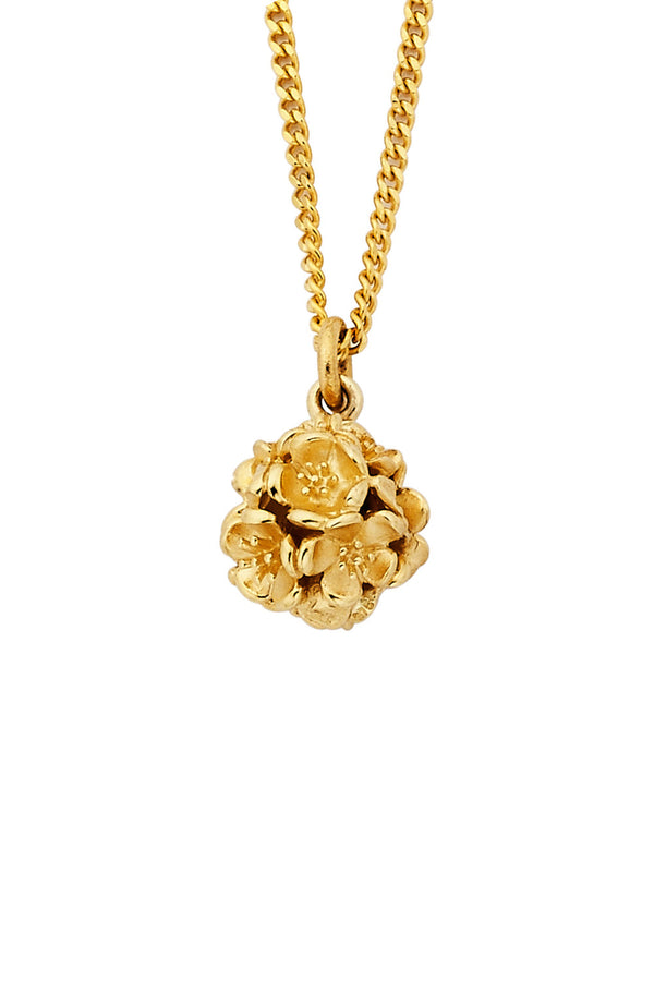 karen walker Small Flower Ball Pendant Gold
