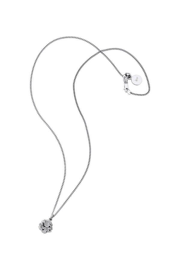 Karen Walker Small Flower Ball Pendant Silver