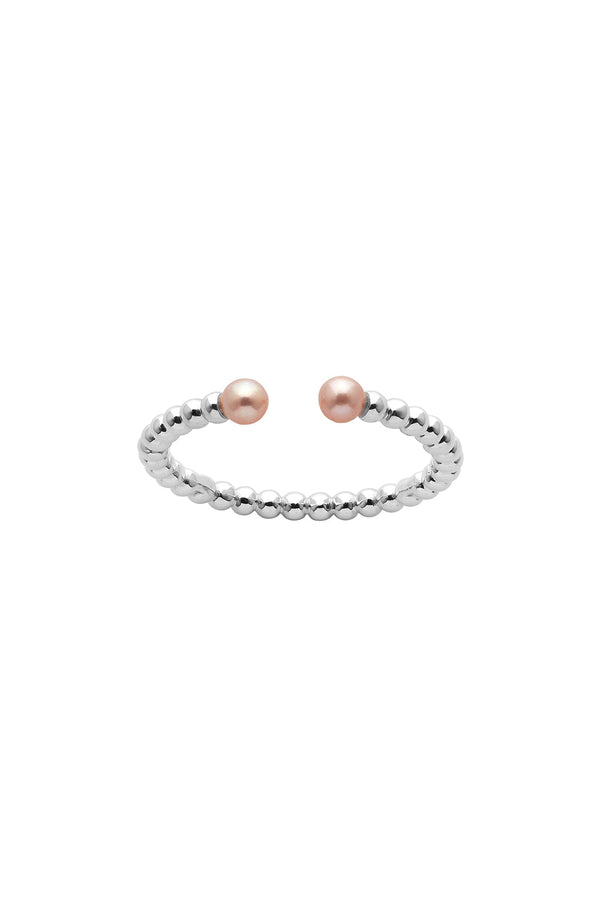 karen walker Split Wisdom Pearl Ring Silver