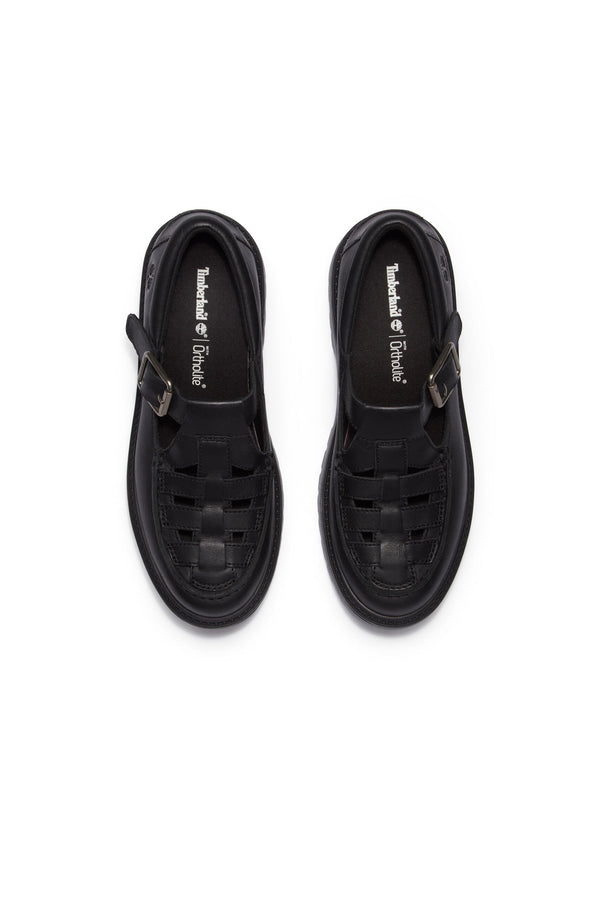 Karen Walker Stone Street Buckle Shoe Black