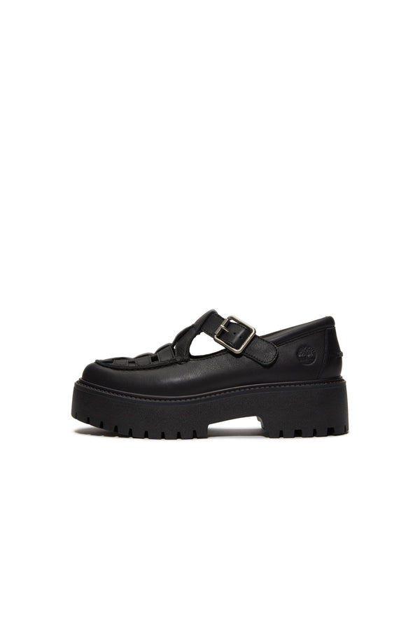 Karen Walker Stone Street Buckle Shoe Black