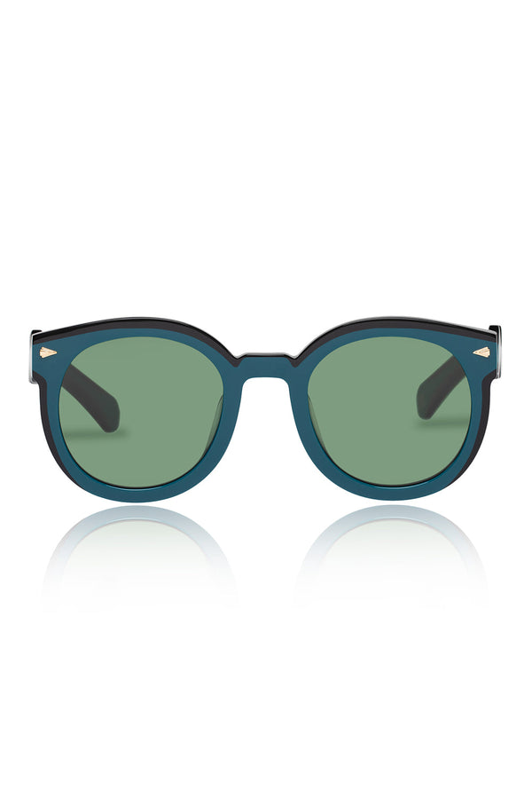 Karen Walker Super Wavy Duper Teal Black