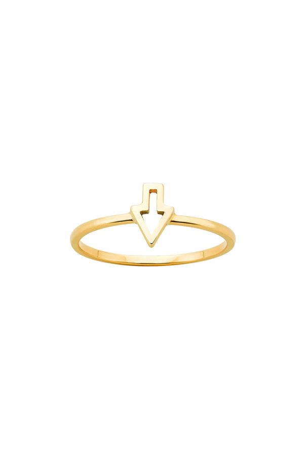 karen walker Superfine Runaway Arrow Ring Gold