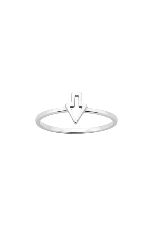 Karen Walker Superfine Runaway Arrow Ring Silver
