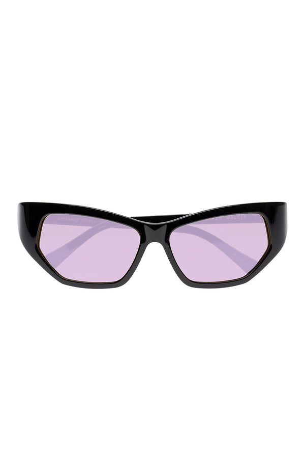 Karen Walker Superhero Black With Violet Tint