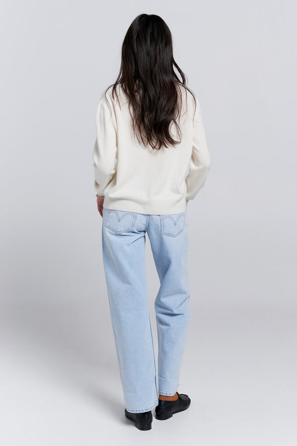 Karen Walker Superlow Loose Jeans Abraided Art