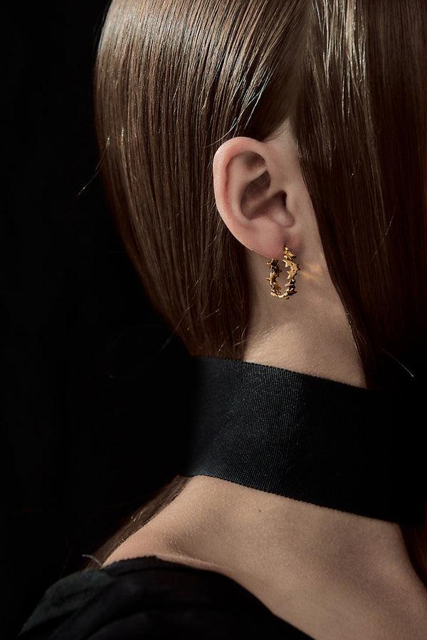 Karen Walker Supernova Hoops Gold