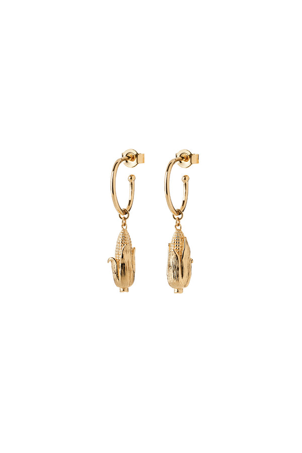 karen walker Sweet Corn Earrings Gold