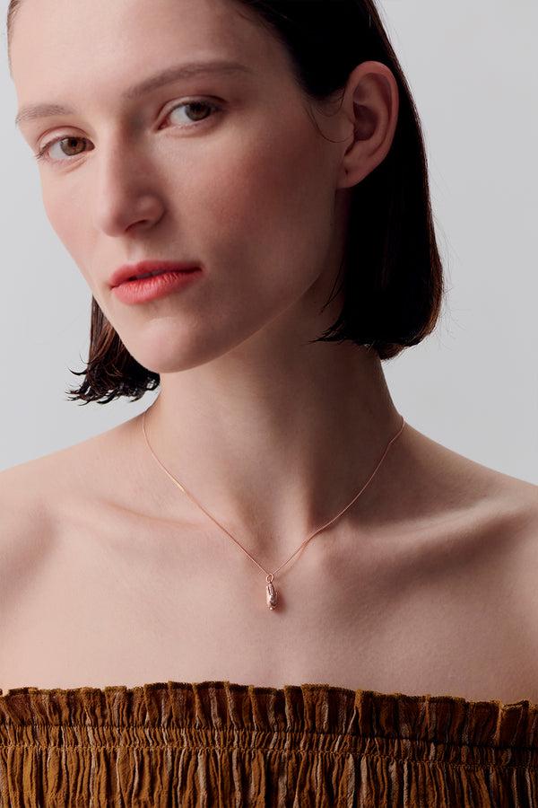 Karen Walker Sweet Corn Necklace Rose Gold