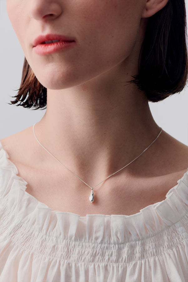 karen walker Sweet Corn Necklace Silver