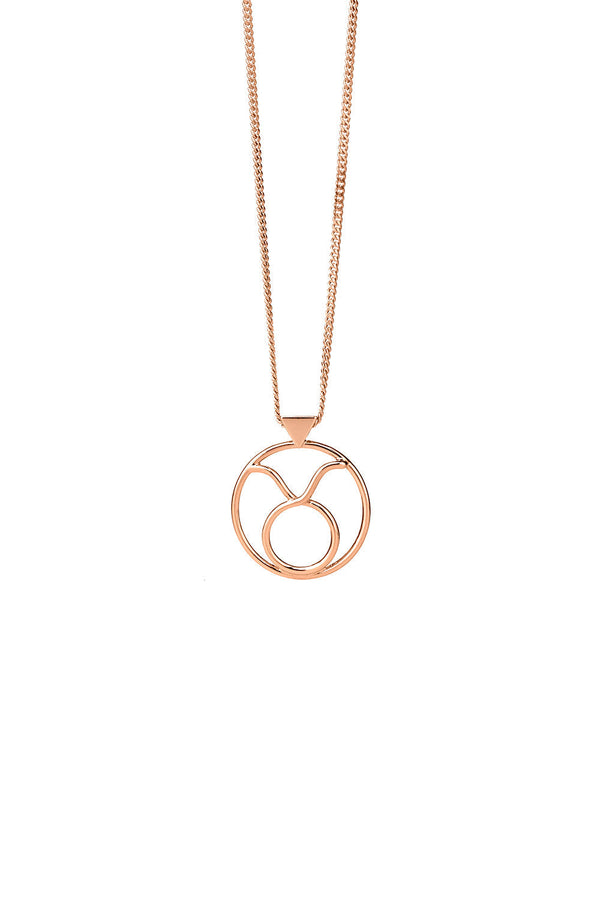 Karen Walker Taurus Necklace Rose Gold