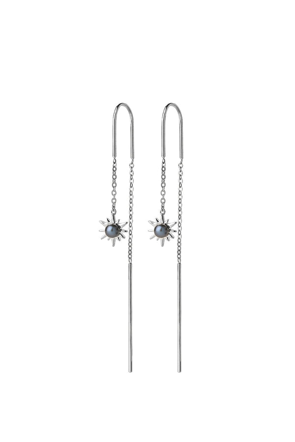 karen walker Temptation Thread Earrings Silver