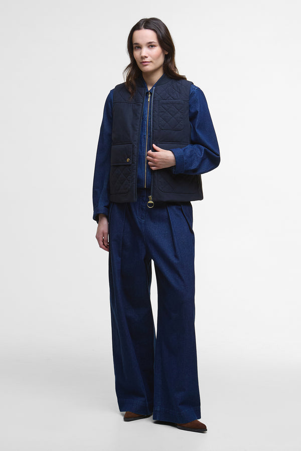 Karen Walker Theodora Gilet Dark Navy