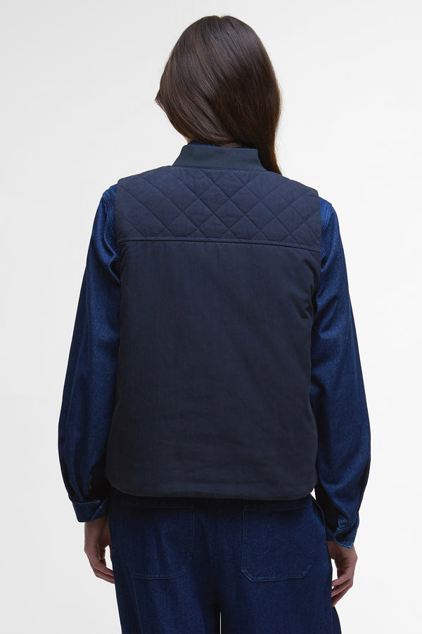 Karen Walker Theodora Gilet Dark Navy