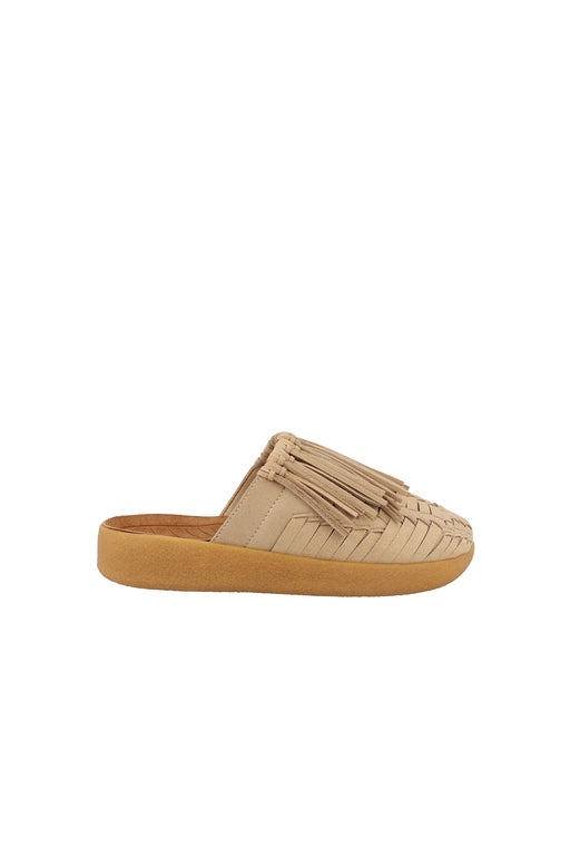 Karen Walker Thunderbird Thatch Mule Beige/Tan