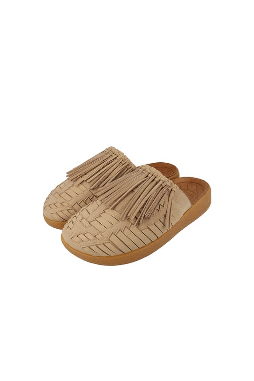 Karen Walker Thunderbird Thatch Mule Beige/Tan