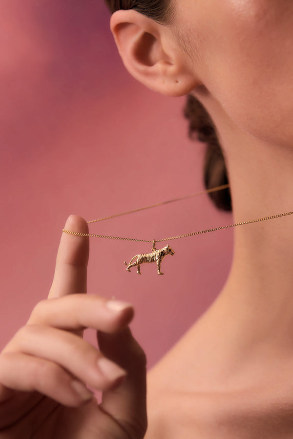 Karen Walker Tiger Necklace Gold