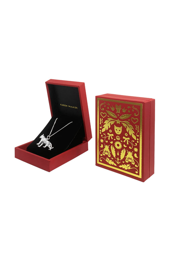 Karen Walker Tiger Necklace Silver