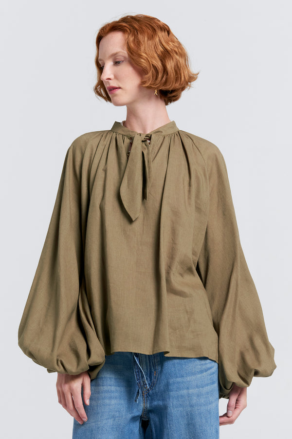 karen walker Transient Top Herb Green