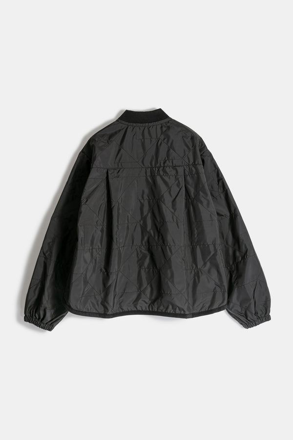 Karen Walker Unwadded Bomber Jacket Sable Black