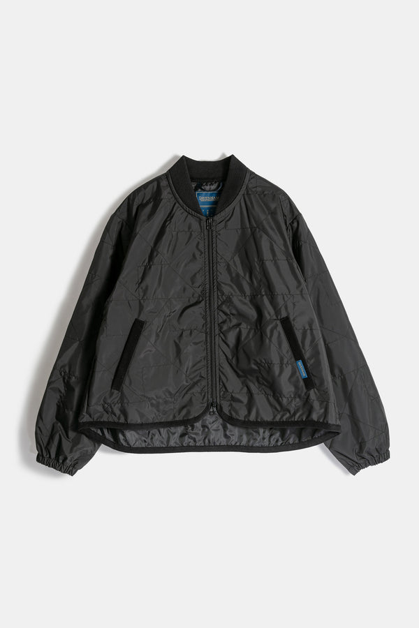 karen walker Unwadded Bomber Jacket Sable Black