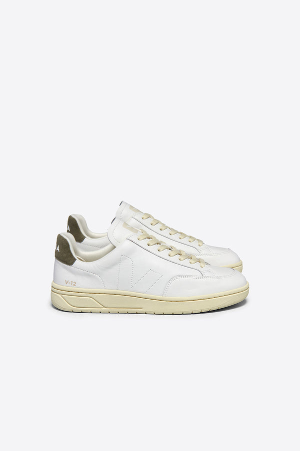 karen walker V-12 Stitch Extra White/White/Kaki