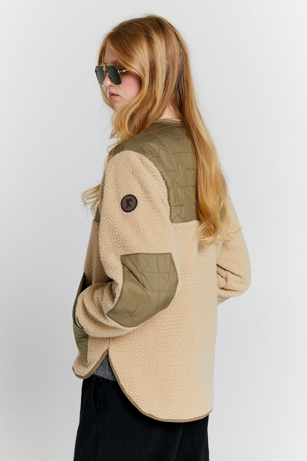Karen Walker Venture Jacket Natural/Herb Green