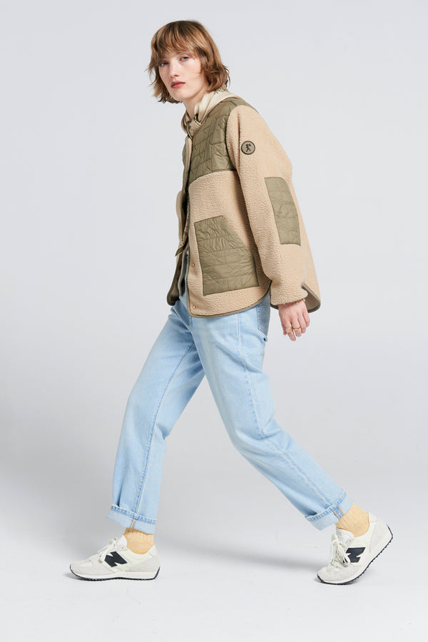 karen walker Venture Jacket Natural/Herb Green
