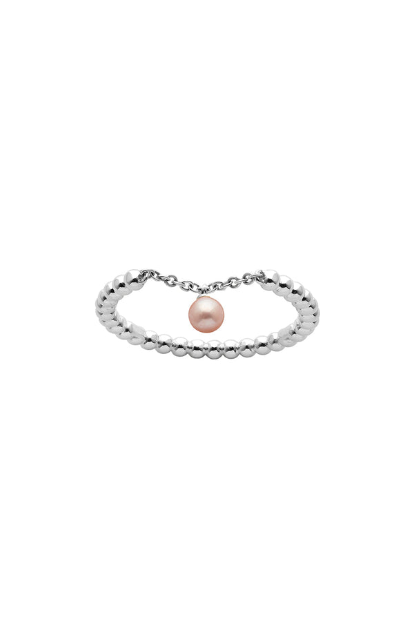karen walker Vermeer Pearl Ring Silver