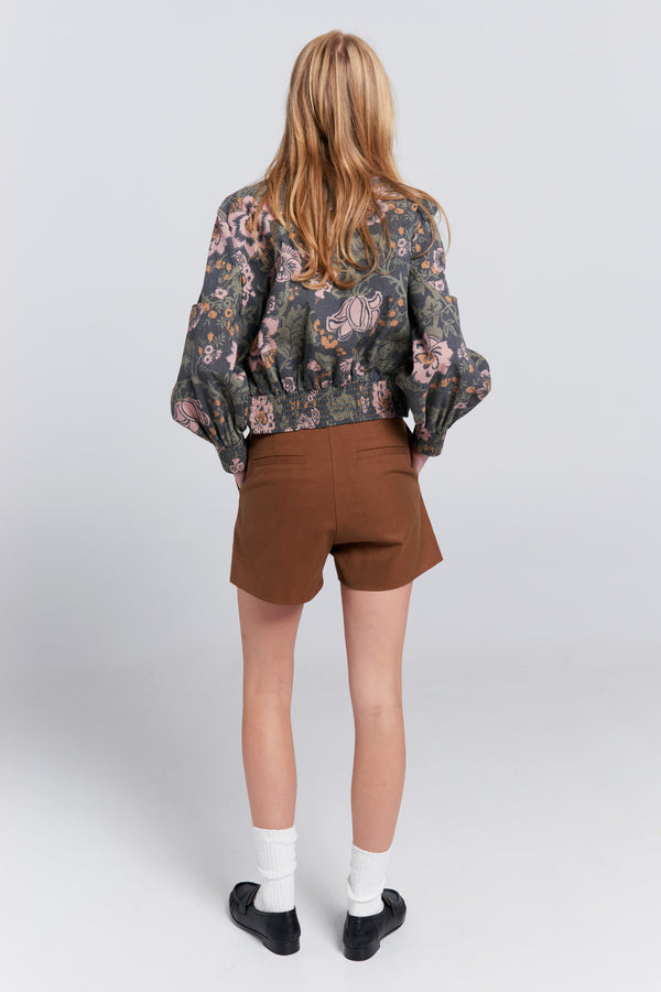 Karen Walker Vestige Shorts Chestnut