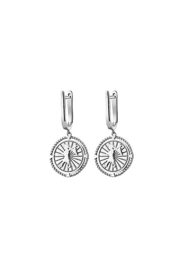 Karen Walker Voyager Earrings Silver