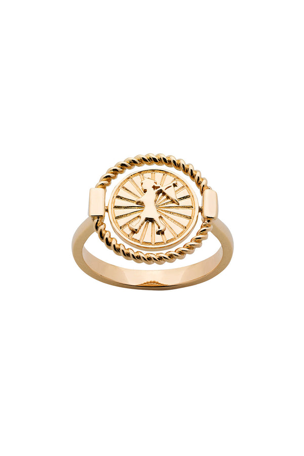 Karen Walker Voyager Spin Ring Gold