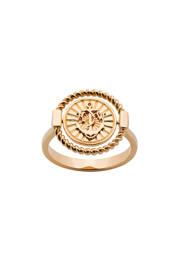 karen walker Voyager Spin Ring Gold
