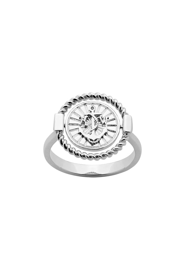 Karen Walker Voyager Spin Ring Silver