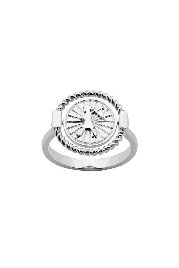 karen walker Voyager Spin Ring Silver