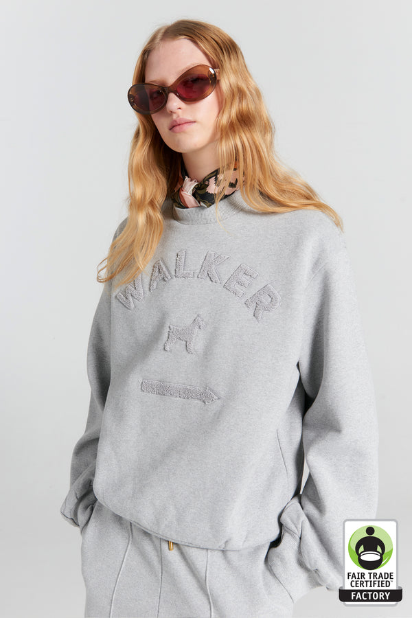 Karen Walker Walker Crewneck Sweatshirt Grey Marle