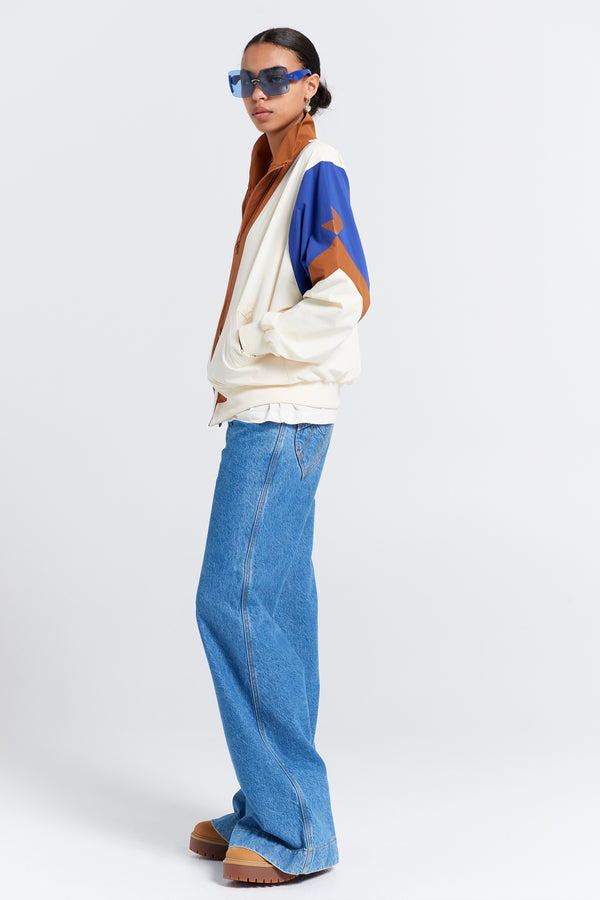 Karen Walker Walker Track Jacket Cream Multi