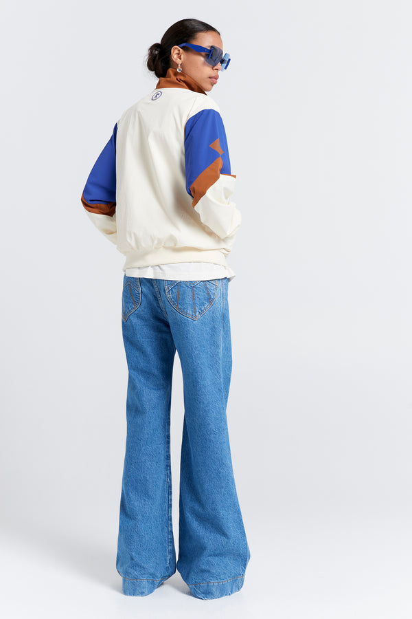 Karen Walker Walker Track Jacket Cream Multi