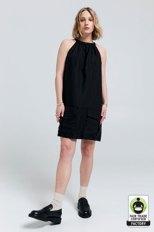 Karen Walker Wardian Bow Back Dress Black