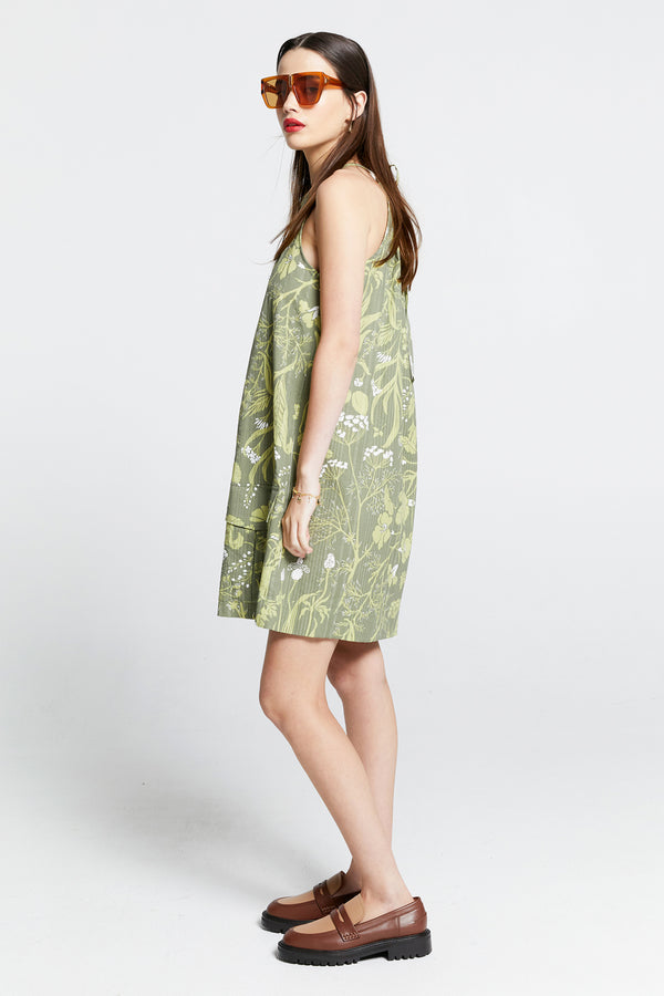 Karen Walker Wardian Bow Back Dress Green