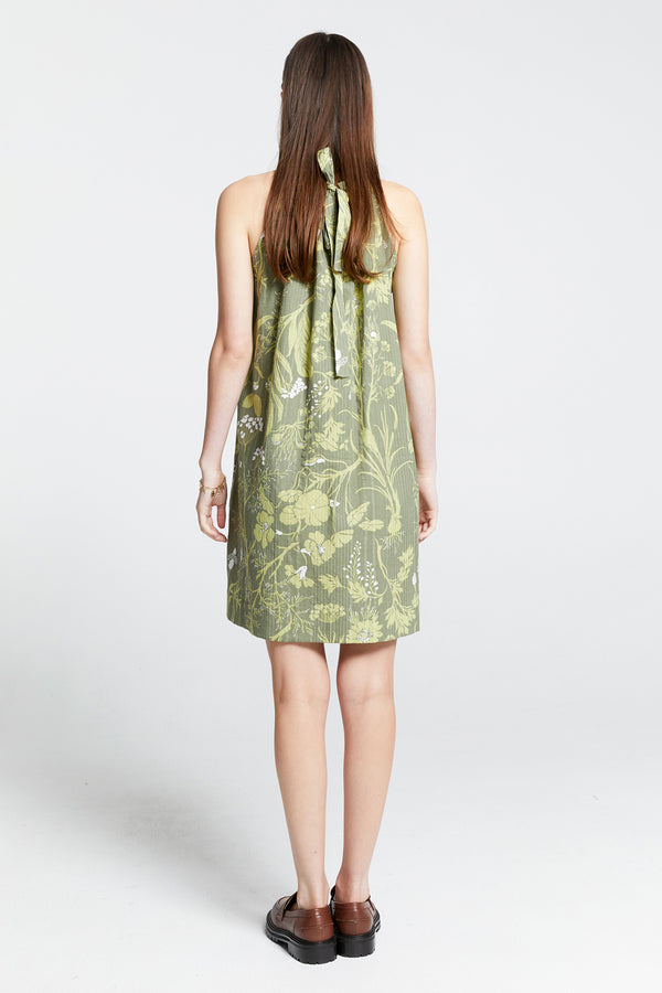 Karen Walker Wardian Bow Back Dress Green
