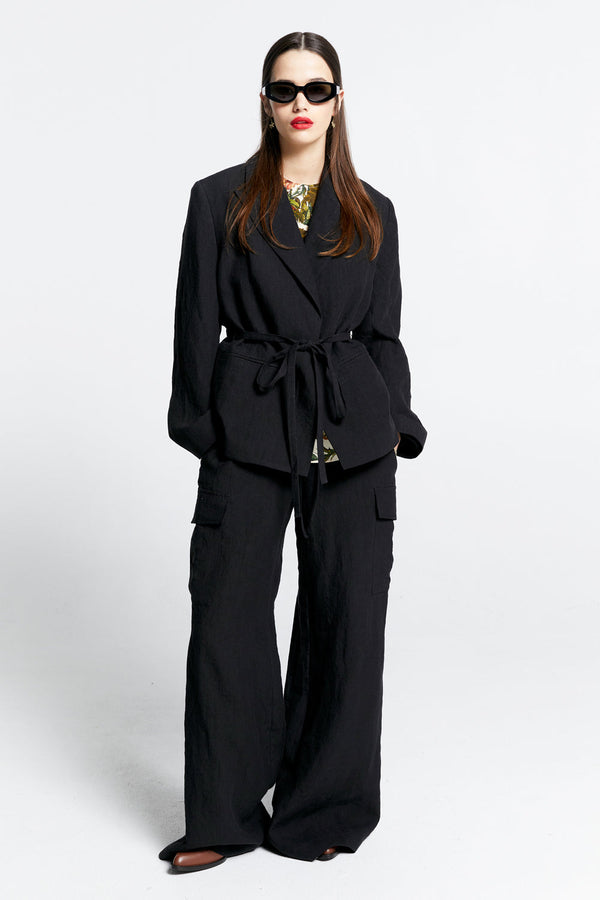 karen walker Wilderland Tie Jacket Black