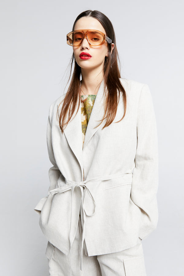 Karen Walker Wilderland Tie Jacket Natural