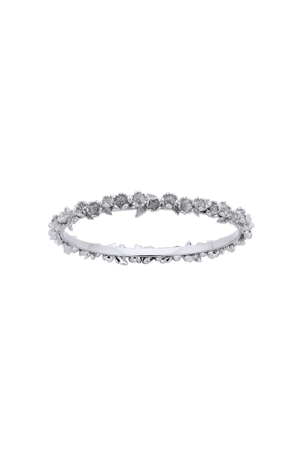 karen walker Wreath Bangle Silver 60mm