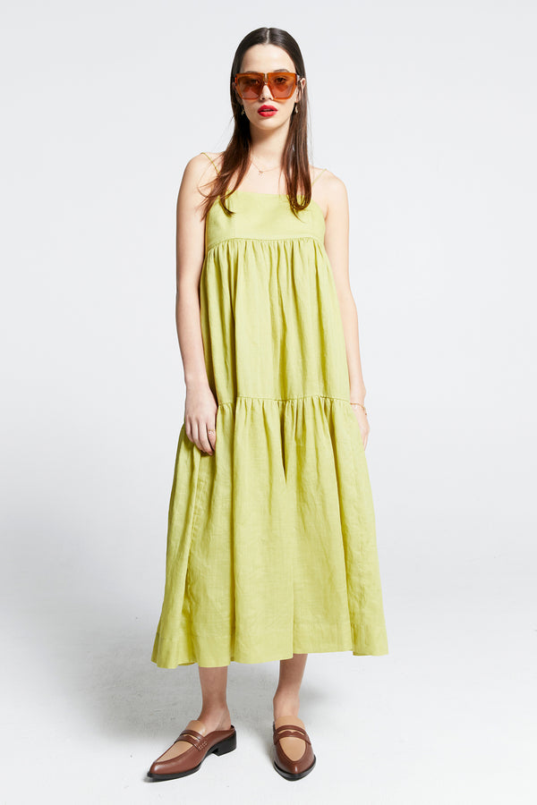 karen walker Zestful Dress Lime