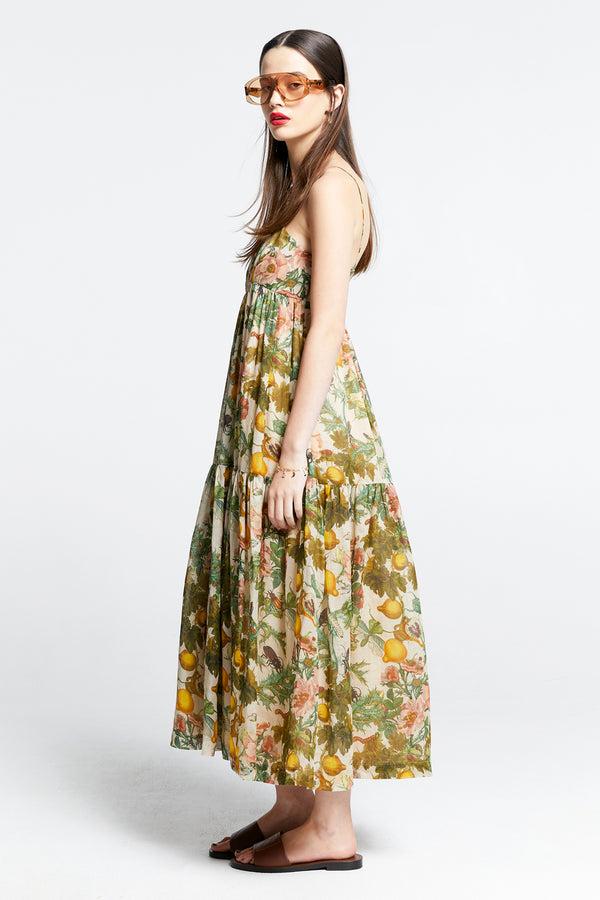 Karen Walker Zestful Dress Macadamia Multi