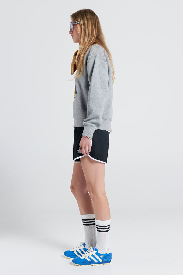 Karen Walker Life With Obstacles Crewneck Sweatshirt Grey Marle