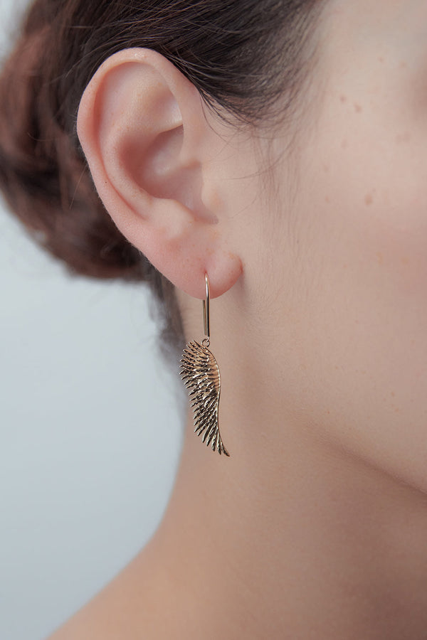 Karen Walker Mini Cupid's Wings Earrings Gold-Plated