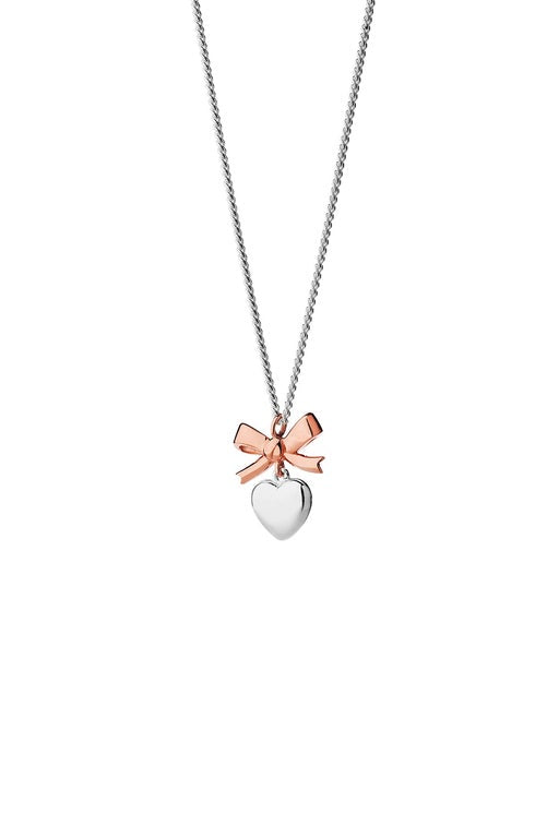 Karen Walker Mini Superlove Necklace Silver/Rose Gold