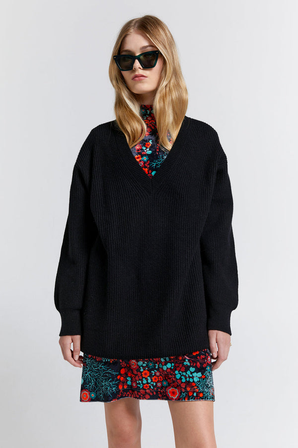 karen walker Naomi Oversized Cashmere Sweater Black